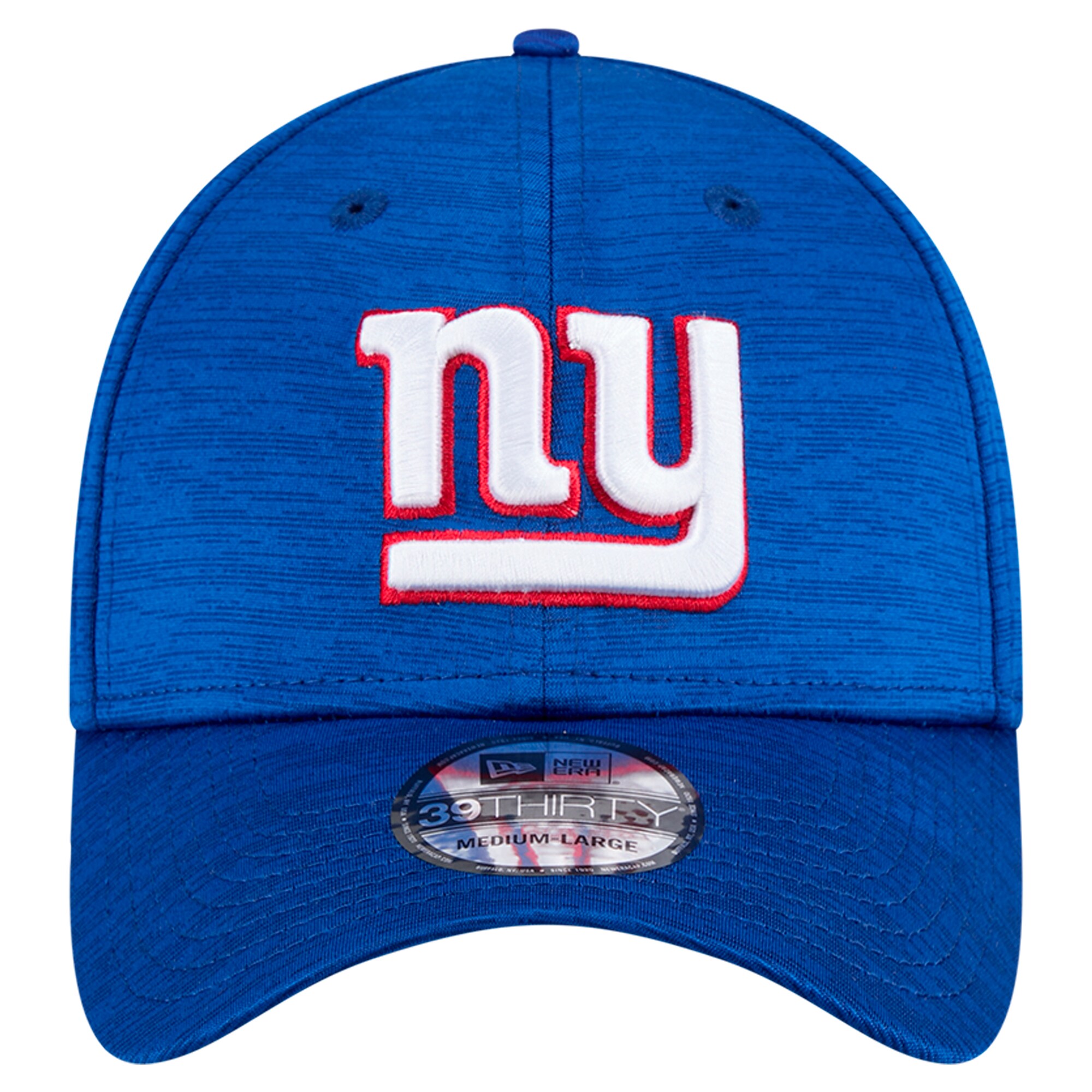 New York Giants mens new era royal new york giants active tech 39thirty flex hat | Giants Shop