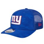 New York Giants mens new era royal new york giants adventure camo trucker 9seventy stretch-snap adjustable hat | Giants Shop