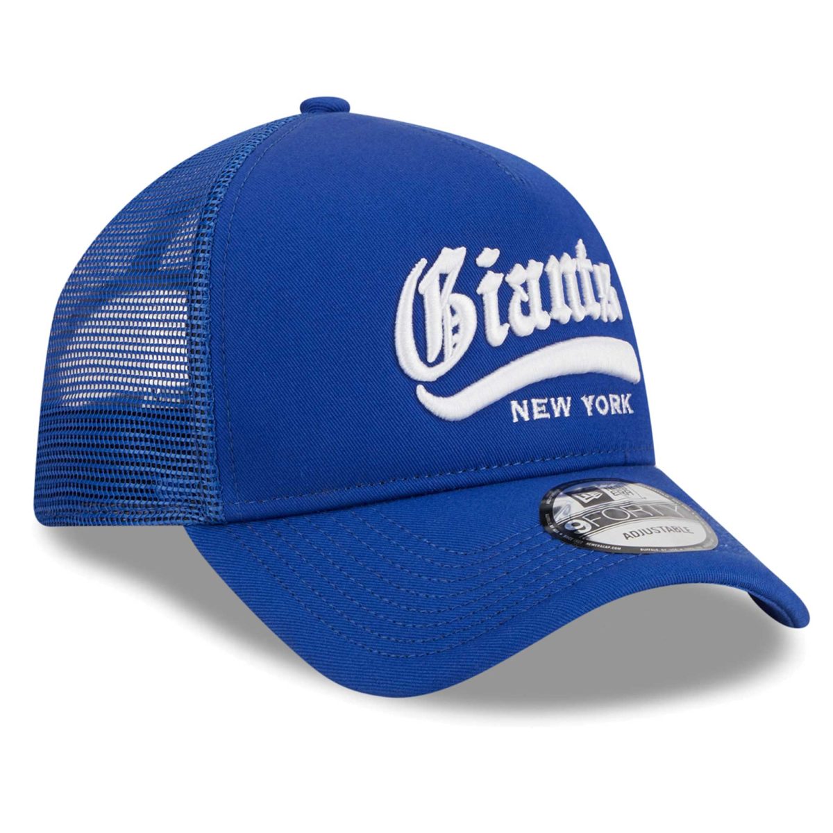 New York Giants mens new era royal new york giants caliber trucker 9forty adjustable hat | Giants Shop