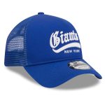 New York Giants mens new era royal new york giants caliber trucker 9forty adjustable hat | Giants Shop