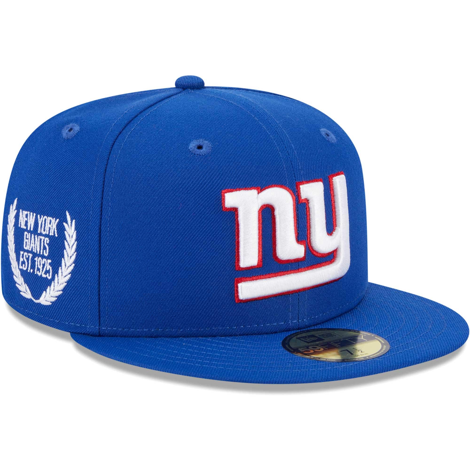 New York Giants mens new era royal new york giants camo undervisor 59fifty fitted hat | Giants Shop