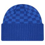 New York Giants mens new era royal new york giants checkered cuffed knit hat | Giants Shop