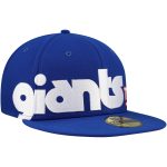 New York Giants mens new era royal new york giants checkered undervisor 59fifty fitted hat | Giants Shop