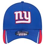 New York Giants mens new era royal new york giants game day linear 39thirty flex hat | Giants Shop