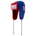 New York Giants mens new era royal new york giants helmet head trapper knit hat | Giants Shop