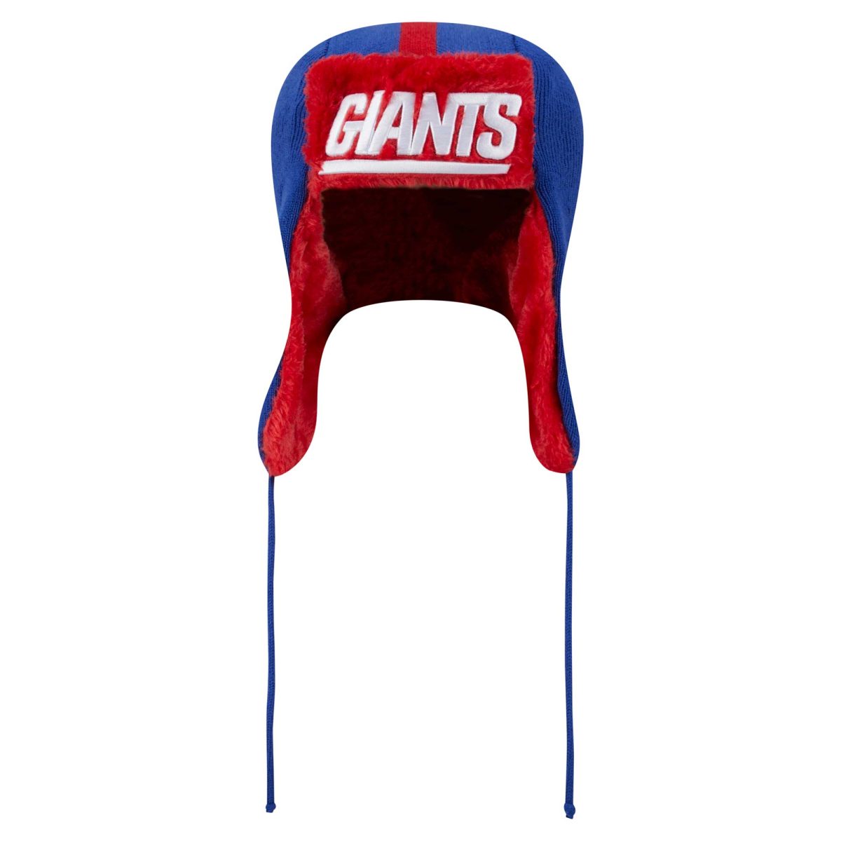 New York Giants mens new era royal new york giants helmet head trapper knit hat | Giants Shop