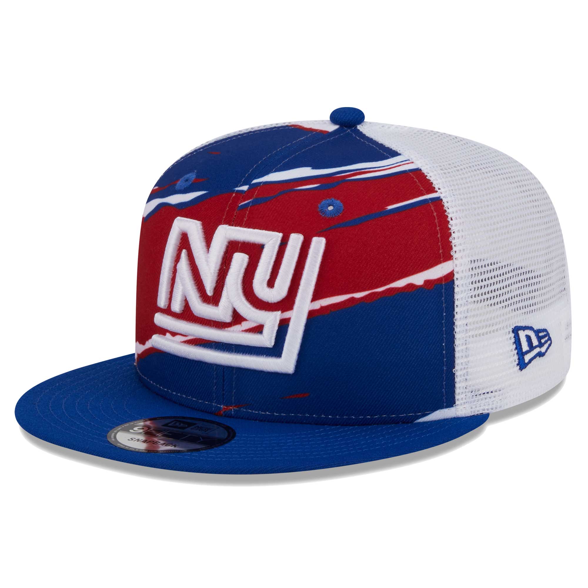 New York Giants mens new era royal new york giants historic tear trucker 9fifty snapback hat | Giants Shop