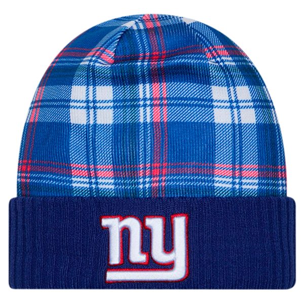New York Giants mens new era royal new york giants sideline statement cuffed knit hat | Giants Shop
