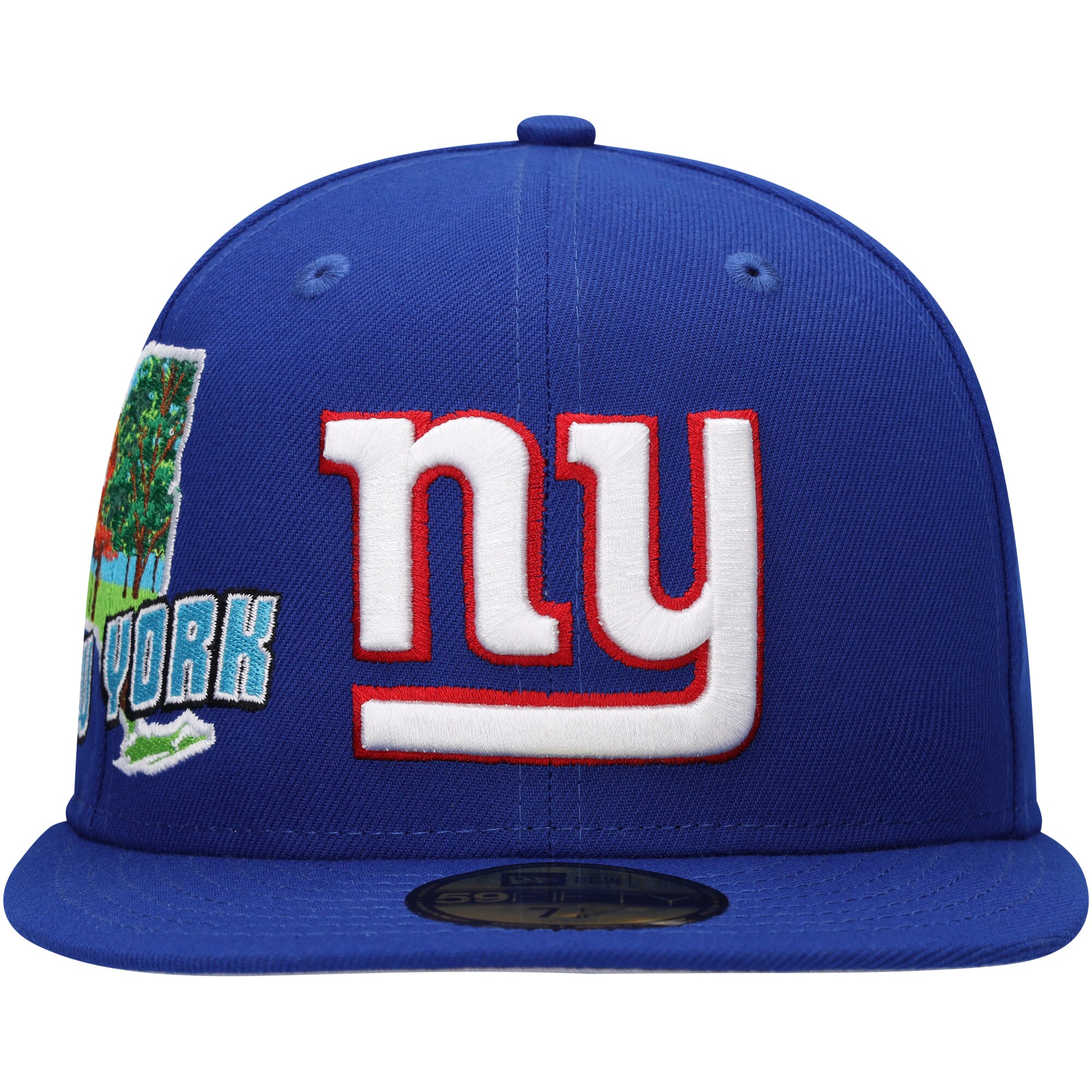 New York Giants mens new era royal new york giants stateview 59fifty fitted hat | Giants Shop