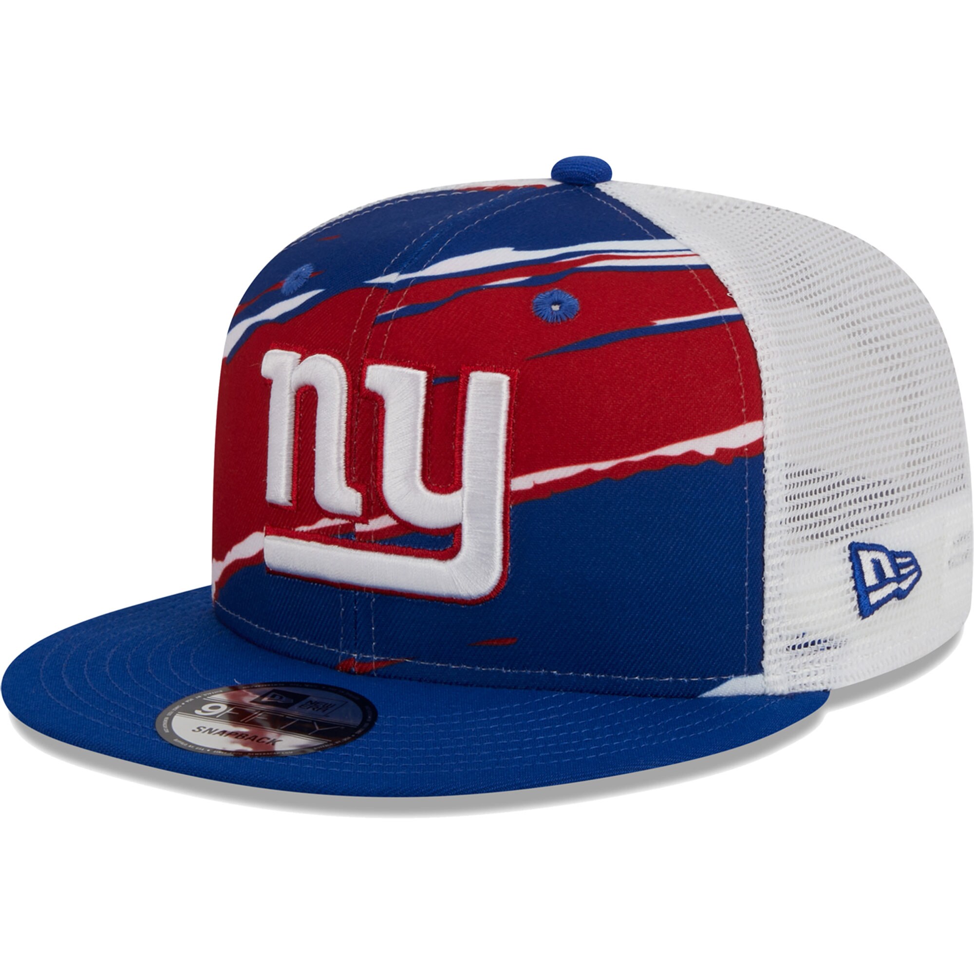New York Giants mens new era royal new york giants tear trucker 9fifty snapback hat | Giants Shop