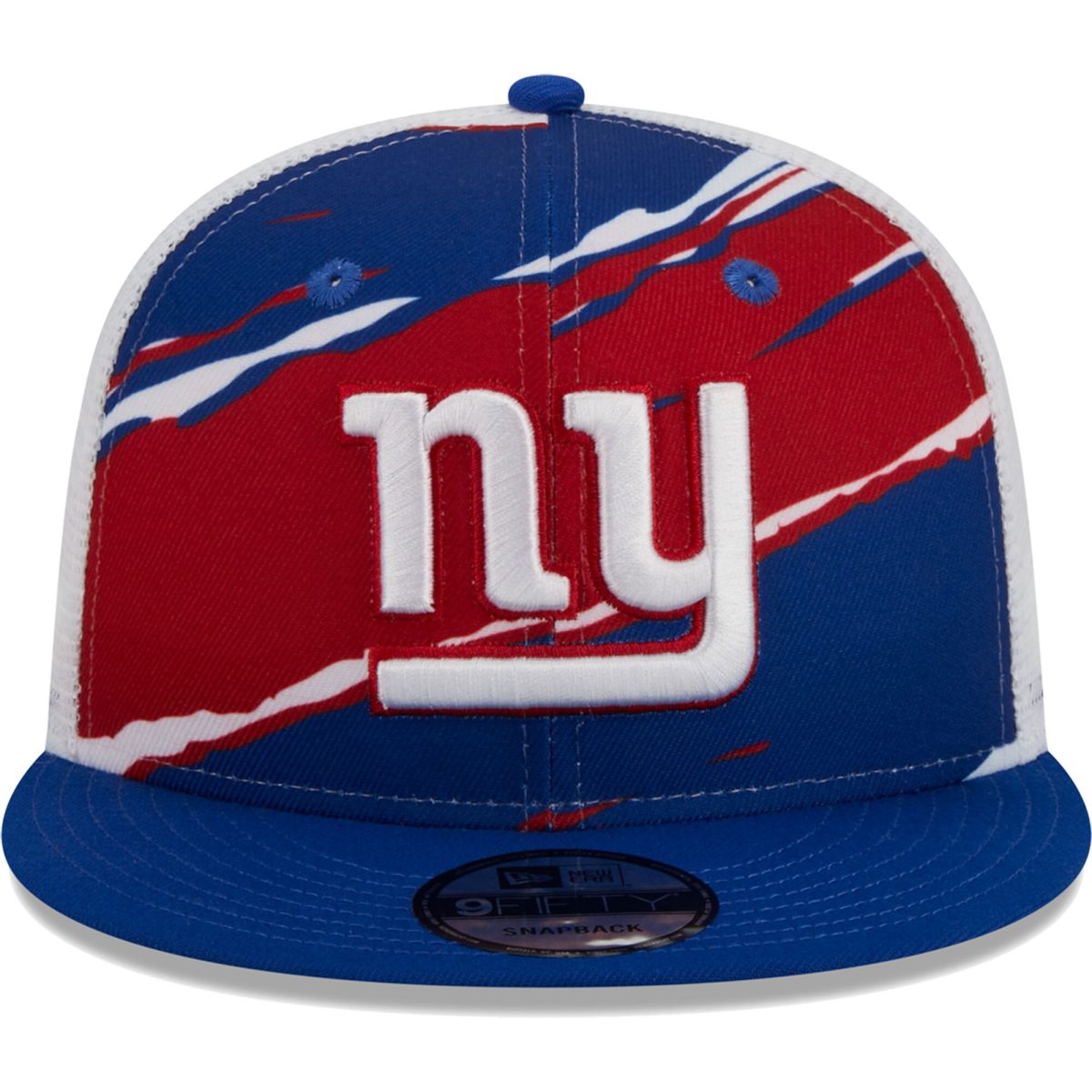 New York Giants mens new era royal new york giants tear trucker 9fifty snapback hat | Giants Shop