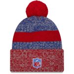 New York Giants mens new era royalred new york giants 2023 sideline sport cuffed pom knit hat | Giants Shop