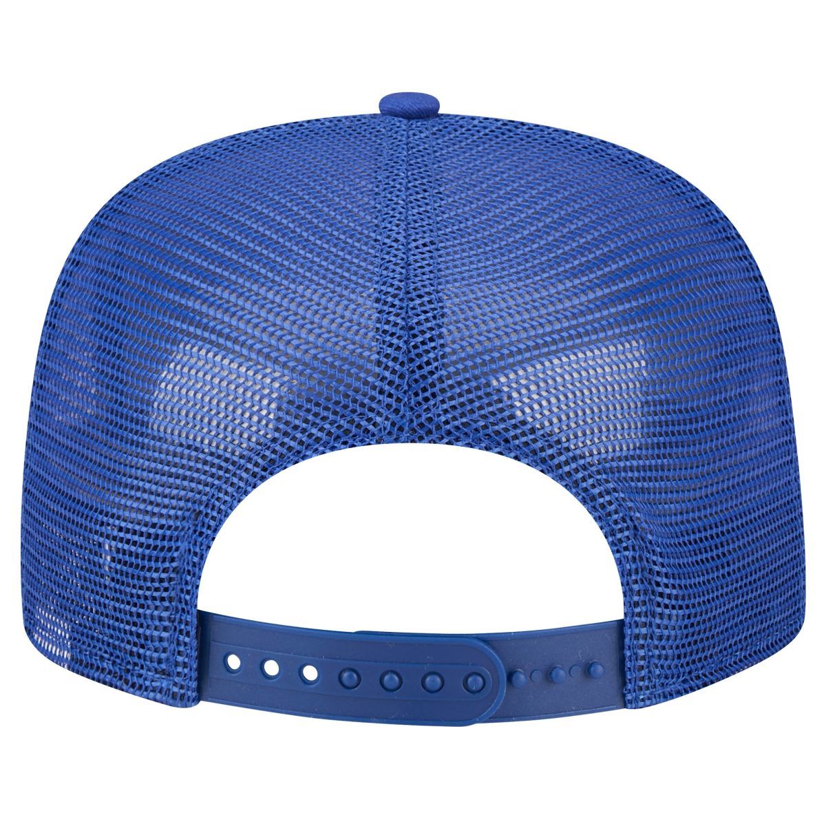 New York Giants mens new era royalred new york giants half stripe trucker a-frame 9fifty snapback hat | Giants Shop