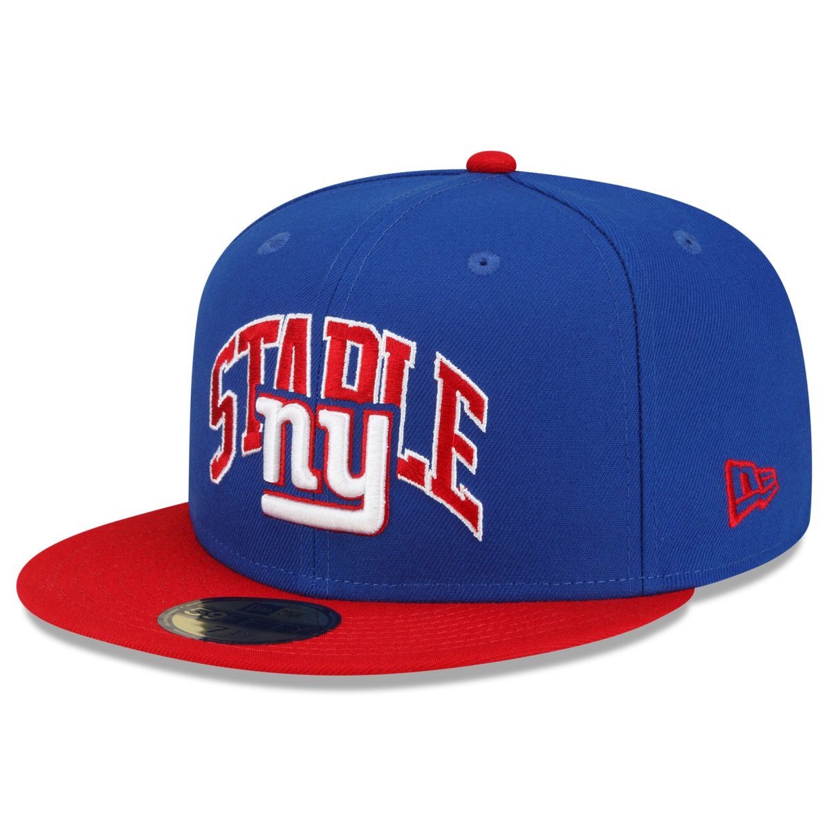 New York Giants mens new era royalred new york giants nfl x staple collection 59fifty fitted hat | Giants Shop