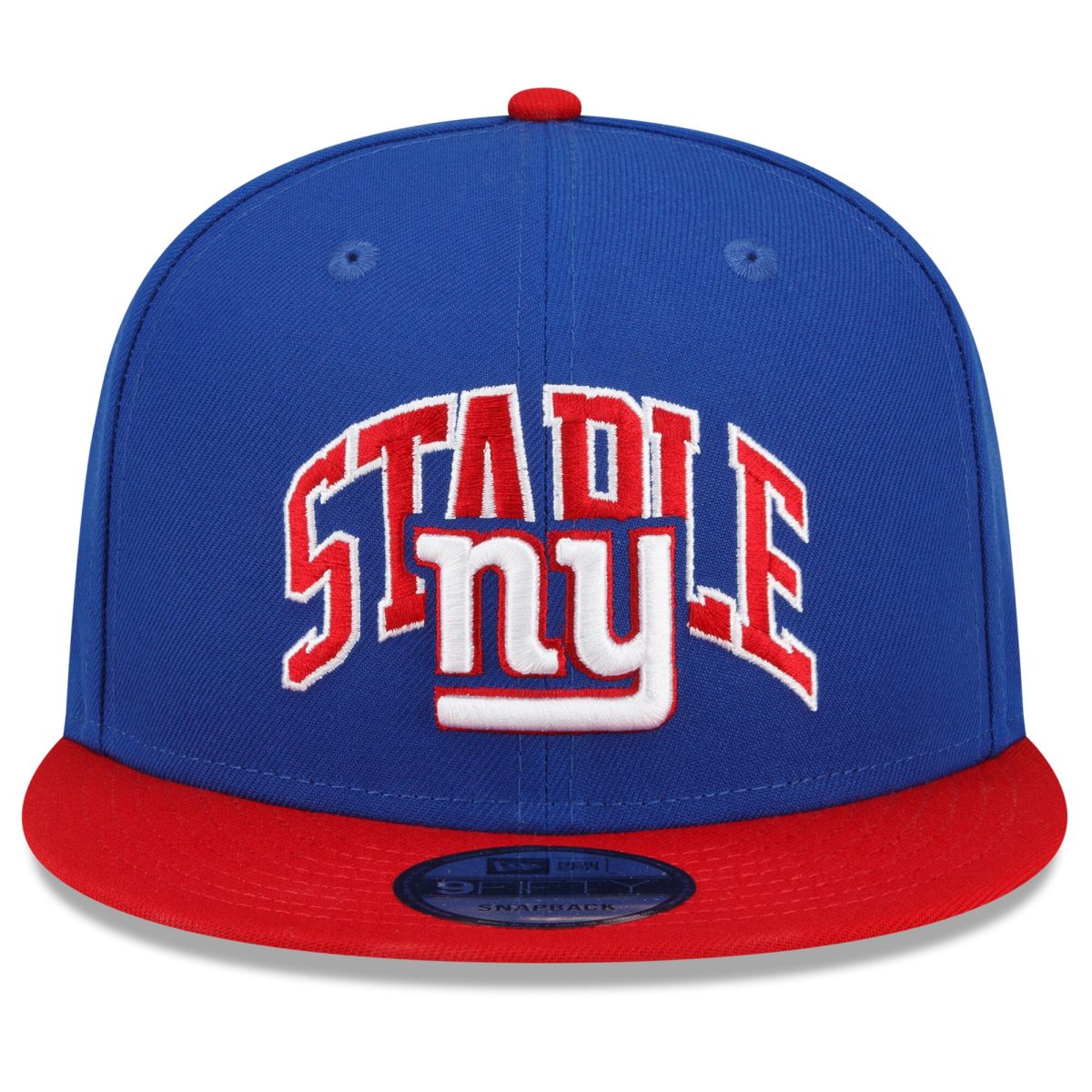 New York Giants mens new era royalred new york giants nfl x staple collection 9fifty snapback adjustable hat | Giants Shop