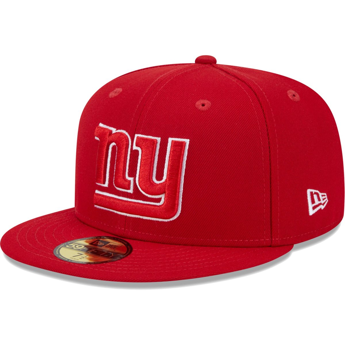 New York Giants mens new era scarlet new york giants super bowl xlvi main patch 59fifty fitted hat | Giants Shop