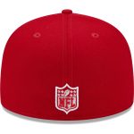 New York Giants mens new era scarlet new york giants super bowl xlvi main patch 59fifty fitted hat | Giants Shop