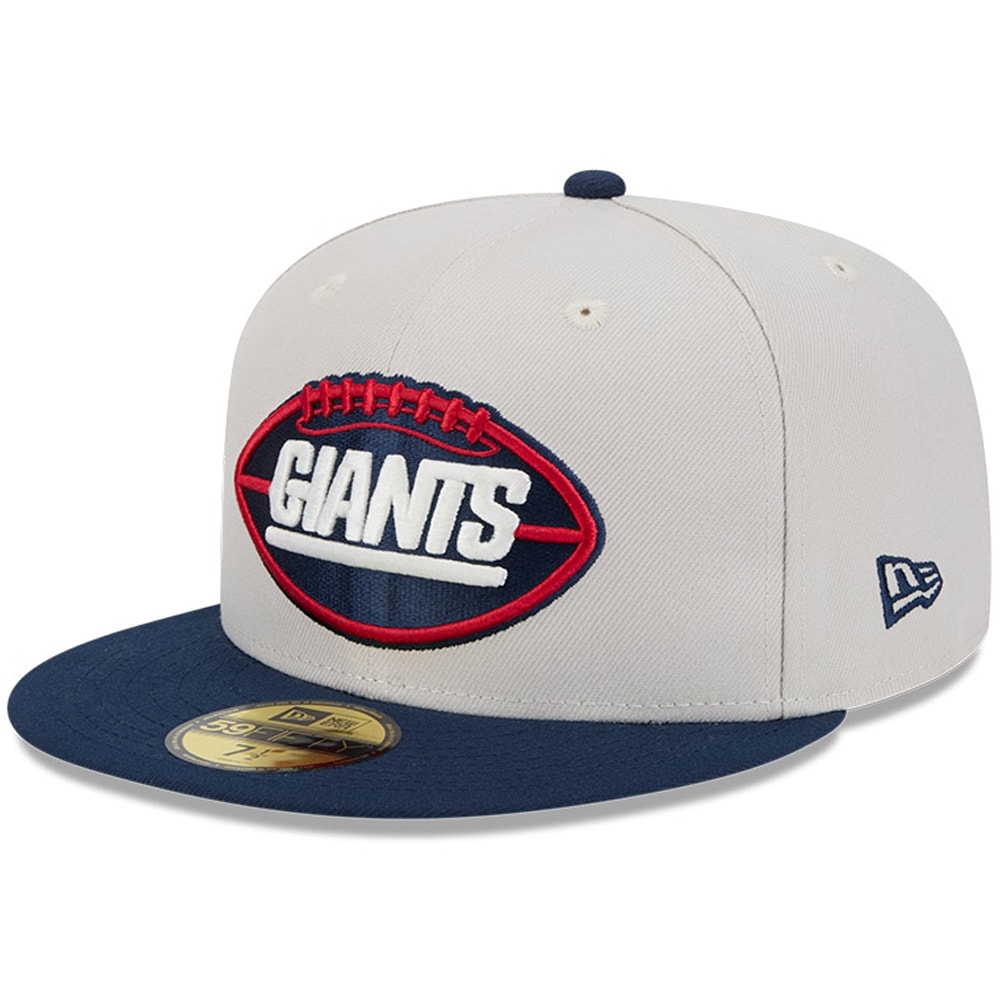 New York Giants mens new era stonenavy new york giants 2024 sideline historic 59fifty fitted hat | Giants Shop