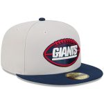 New York Giants mens new era stonenavy new york giants 2024 sideline historic 59fifty fitted hat | Giants Shop