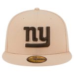 New York Giants mens new era tan new york giants candied pecan 59fifty fitted hat | Giants Shop