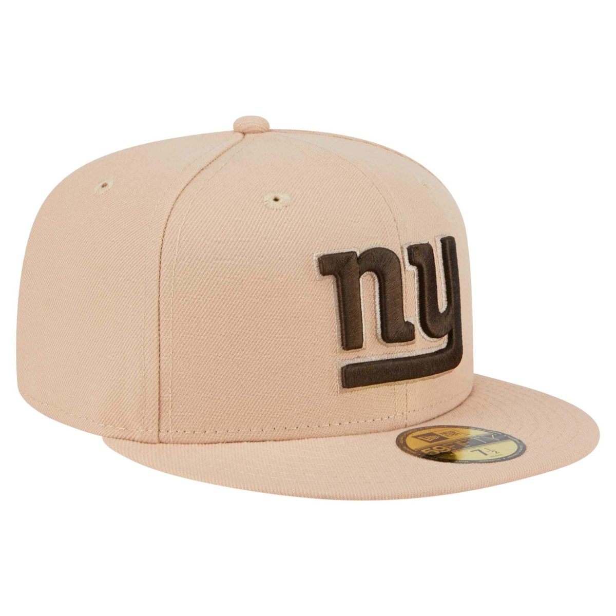 New York Giants mens new era tan new york giants candied pecan 59fifty fitted hat | Giants Shop
