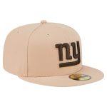 New York Giants mens new era tan new york giants candied pecan 59fifty fitted hat | Giants Shop