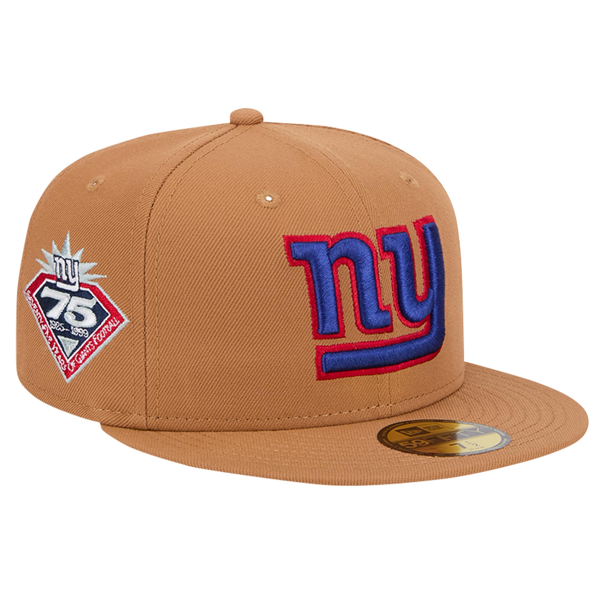 New York Giants mens new era tan new york giants color pack 59fifty fitted hat with side patch | Giants Shop