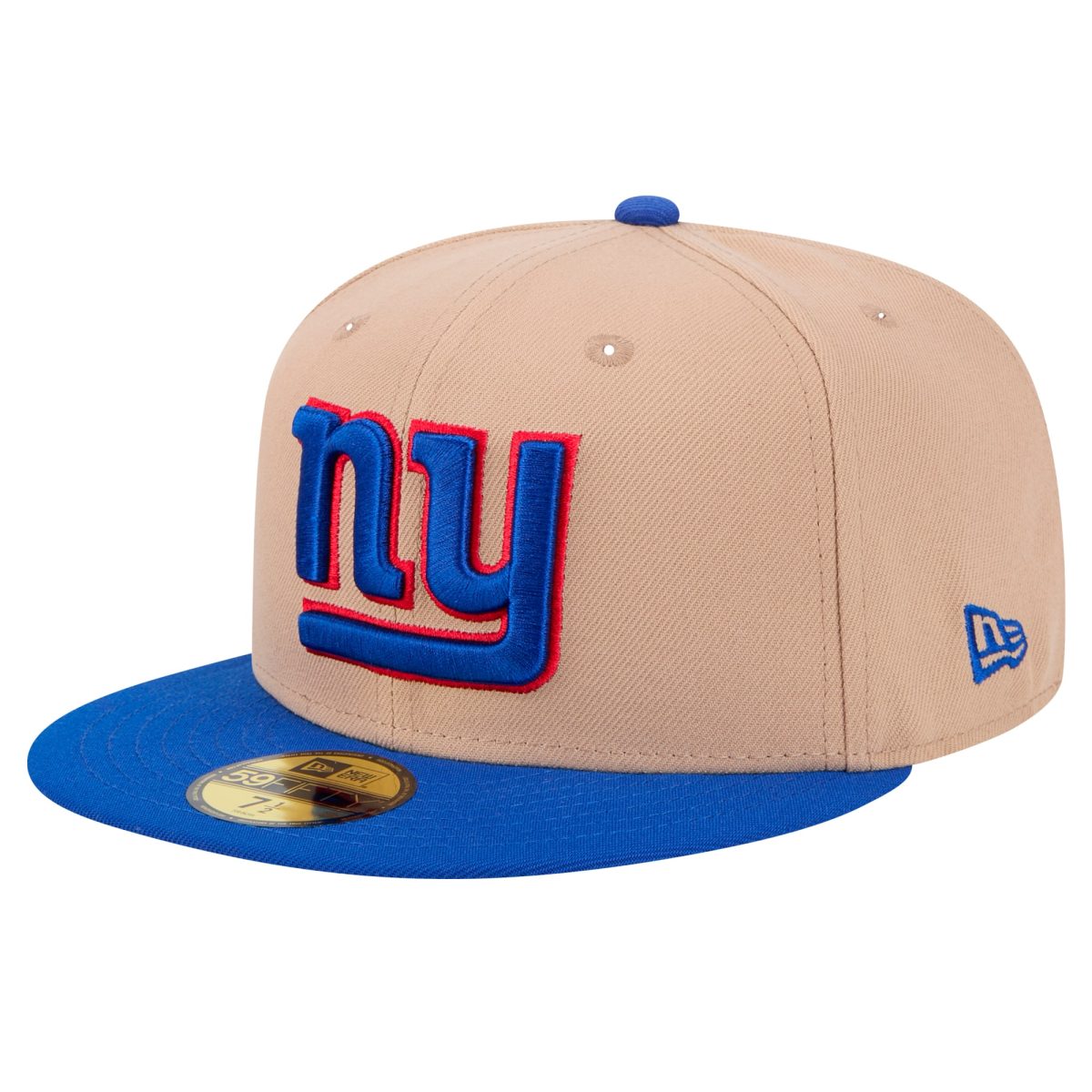 New York Giants mens new era tan new york giants logo main 59fifty fitted hat | Giants Shop