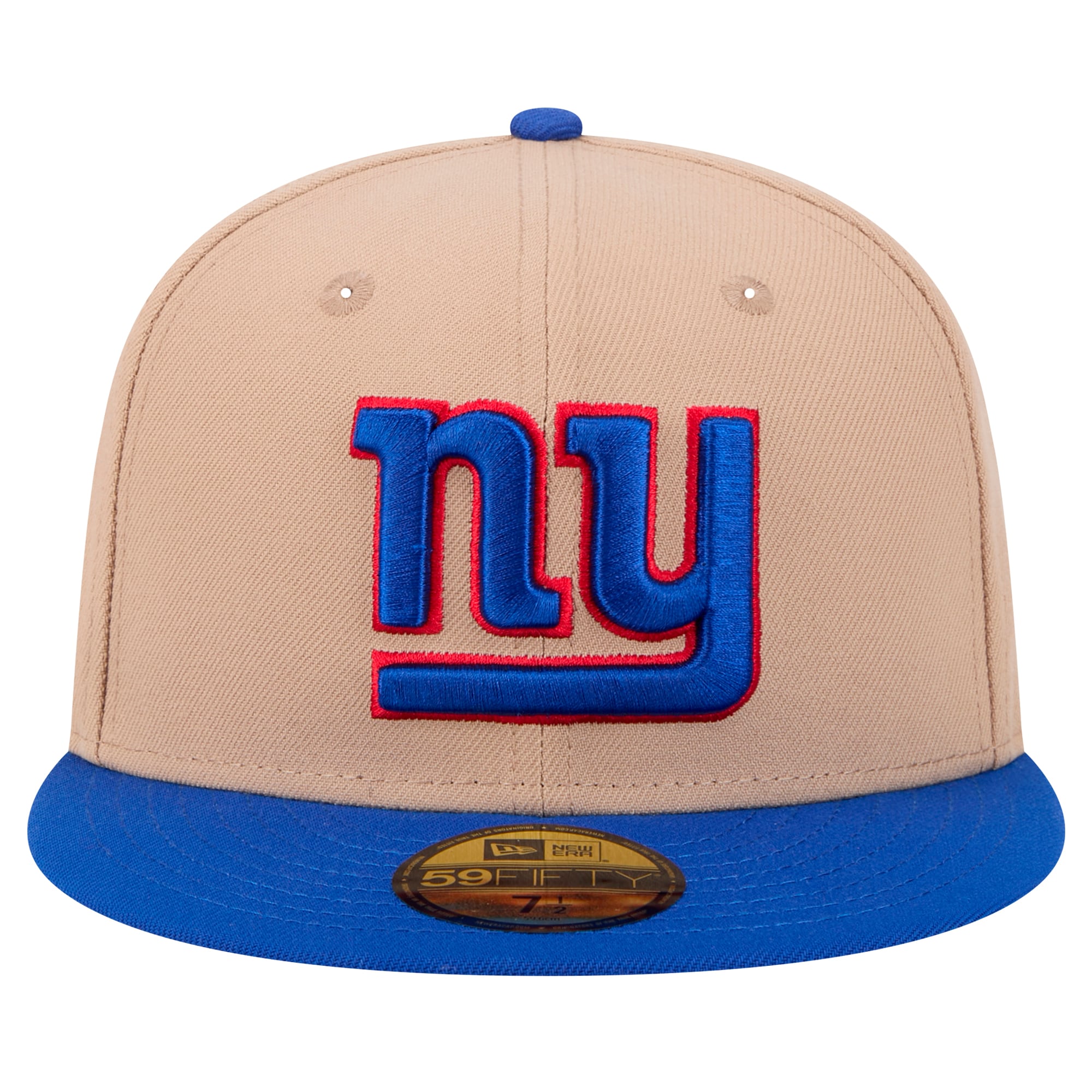 New York Giants mens new era tan new york giants logo main 59fifty fitted hat | Giants Shop