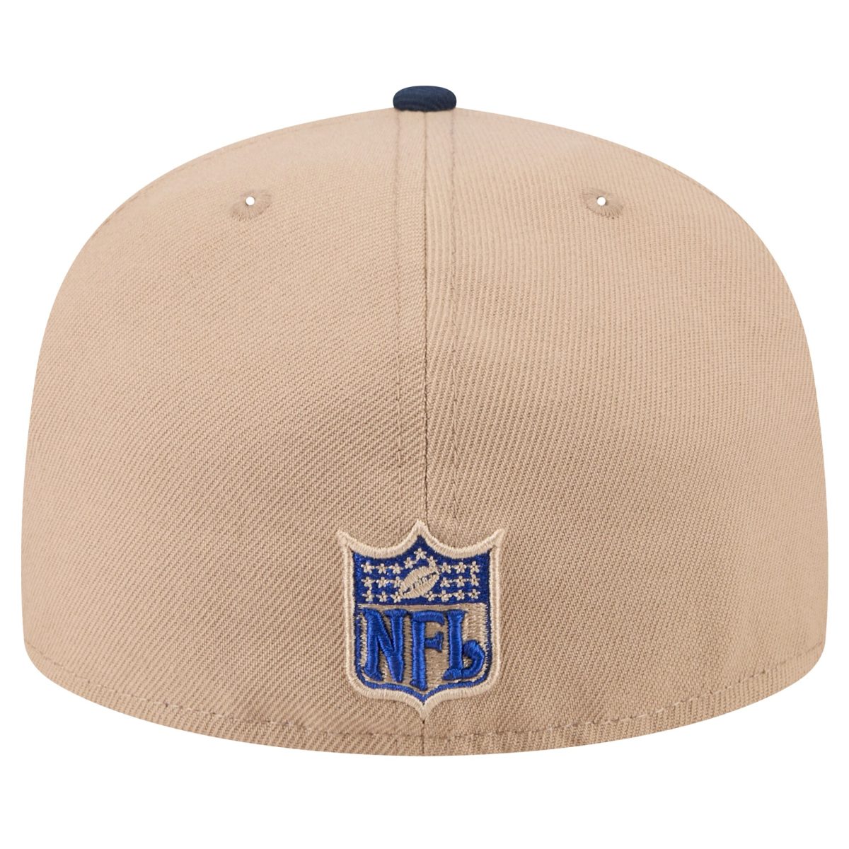 New York Giants mens new era tan new york giants wordmark logo main 59fifty fitted hat | Giants Shop