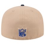 New York Giants mens new era tan new york giants wordmark logo main 59fifty fitted hat | Giants Shop
