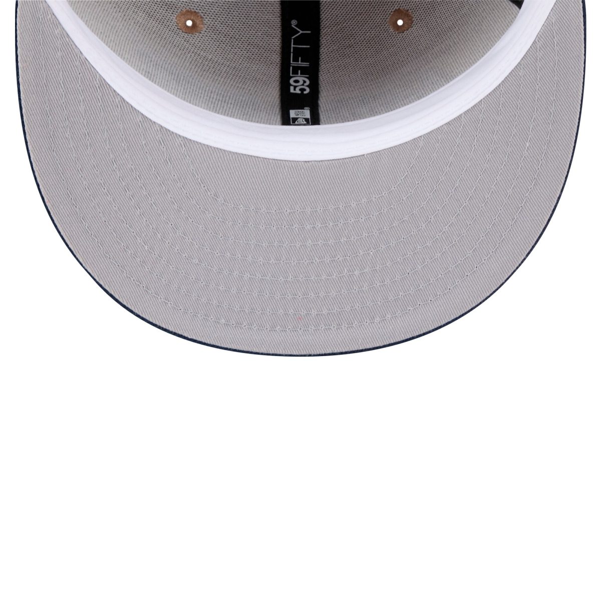 New York Giants mens new era tan new york giants wordmark logo main 59fifty fitted hat | Giants Shop