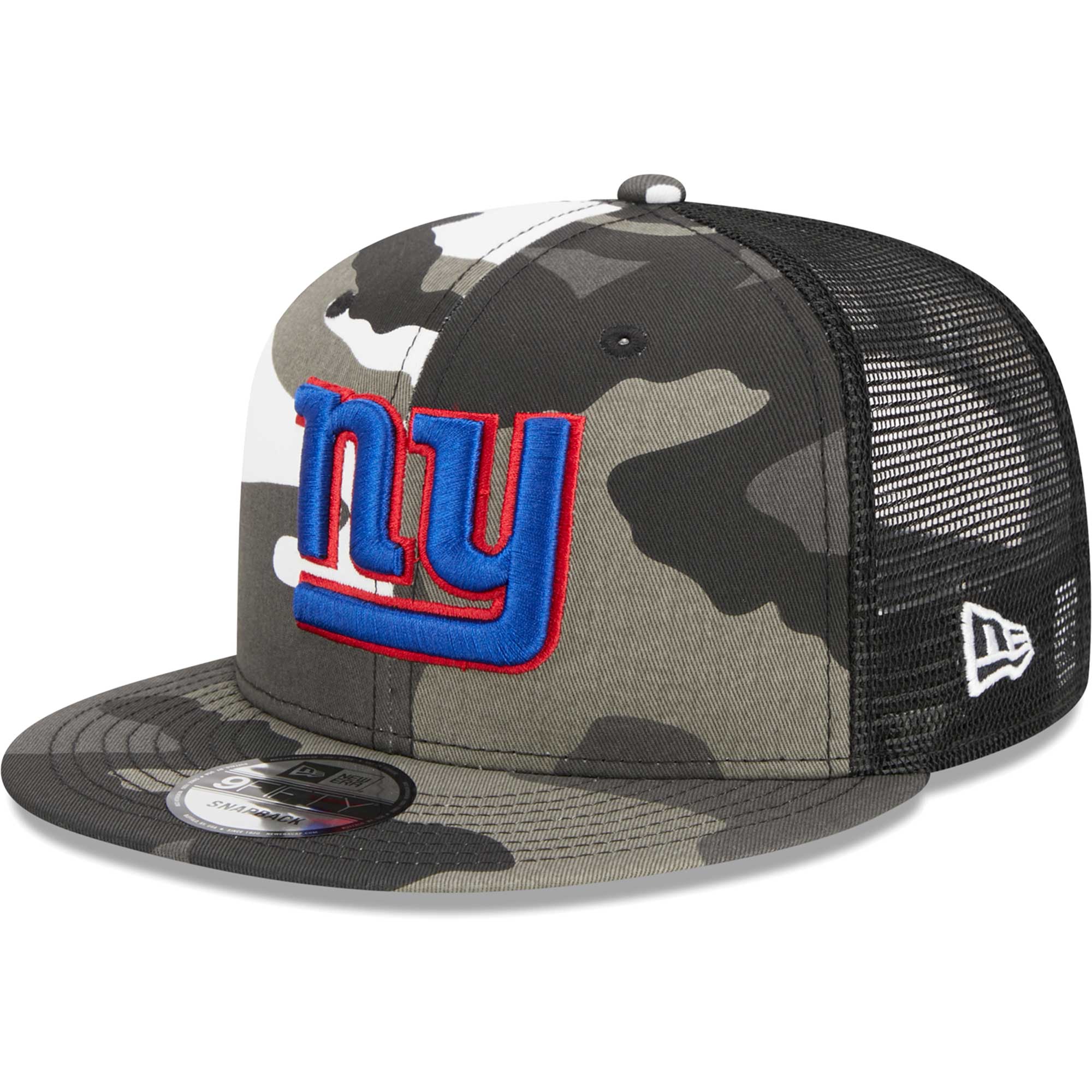 New York Giants mens new era urban camo new york giants 9fifty trucker snapback hat | Giants Shop