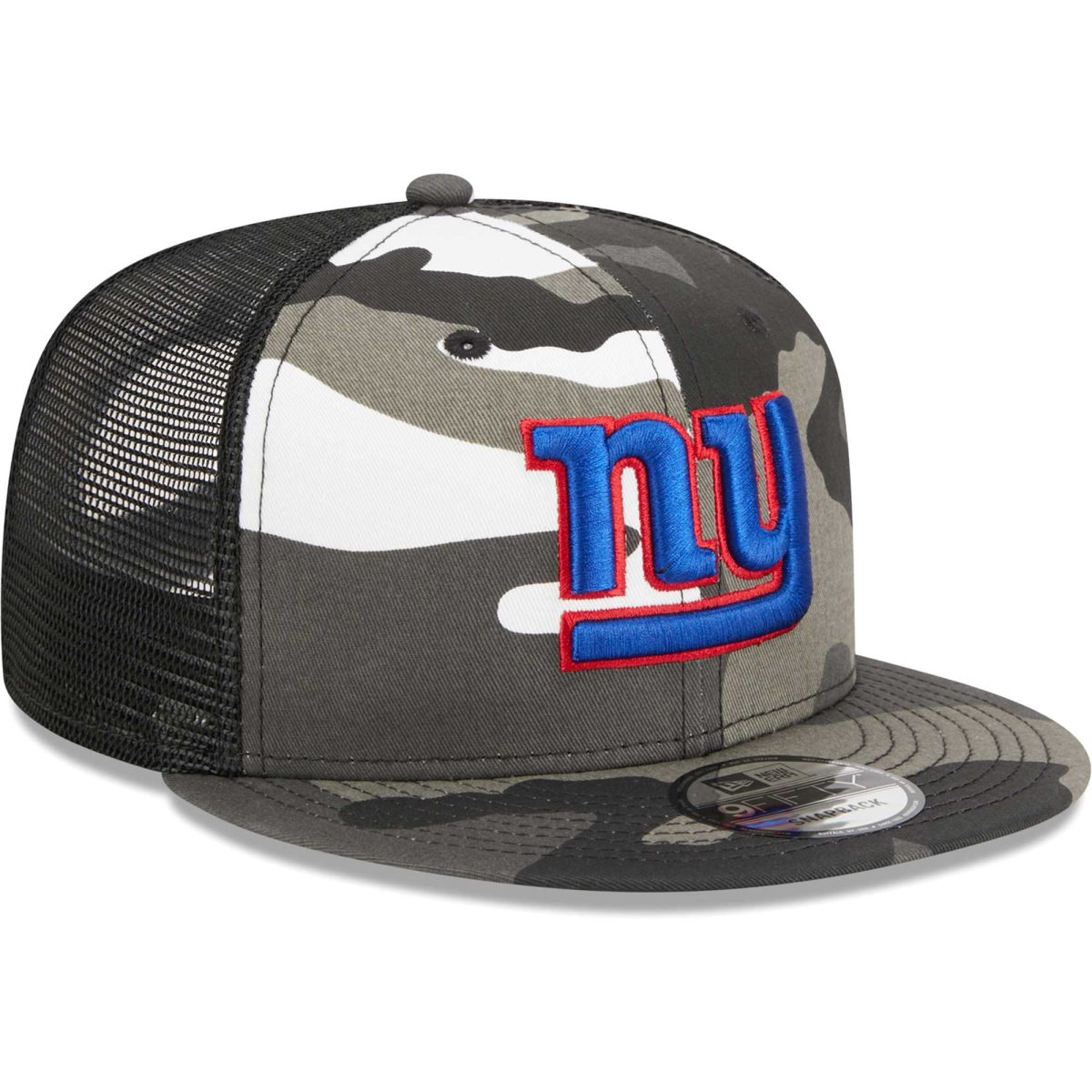 New York Giants mens new era urban camo new york giants 9fifty trucker snapback hat | Giants Shop