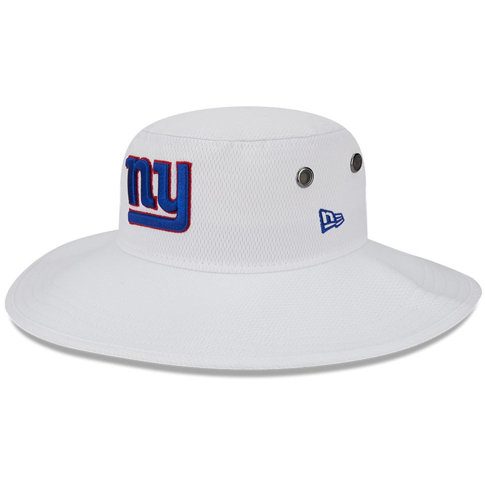 New York Giants mens new era white new york giants 2023 nfl training camp panama bucket hat | Giants Shop