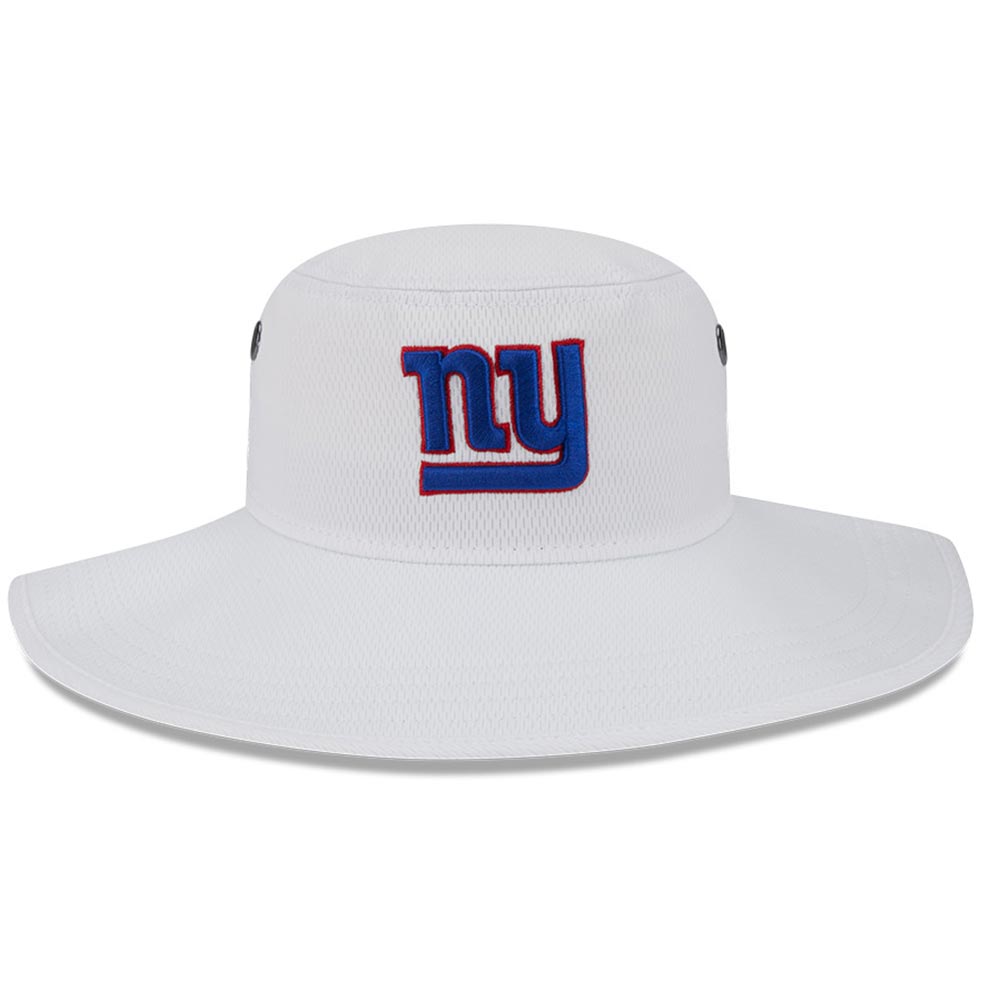New York Giants mens new era white new york giants 2023 nfl training camp panama bucket hat | Giants Shop