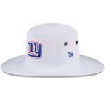 New York Giants mens new era white new york giants 2024 nfl training camp panama bucket hat | Giants Shop