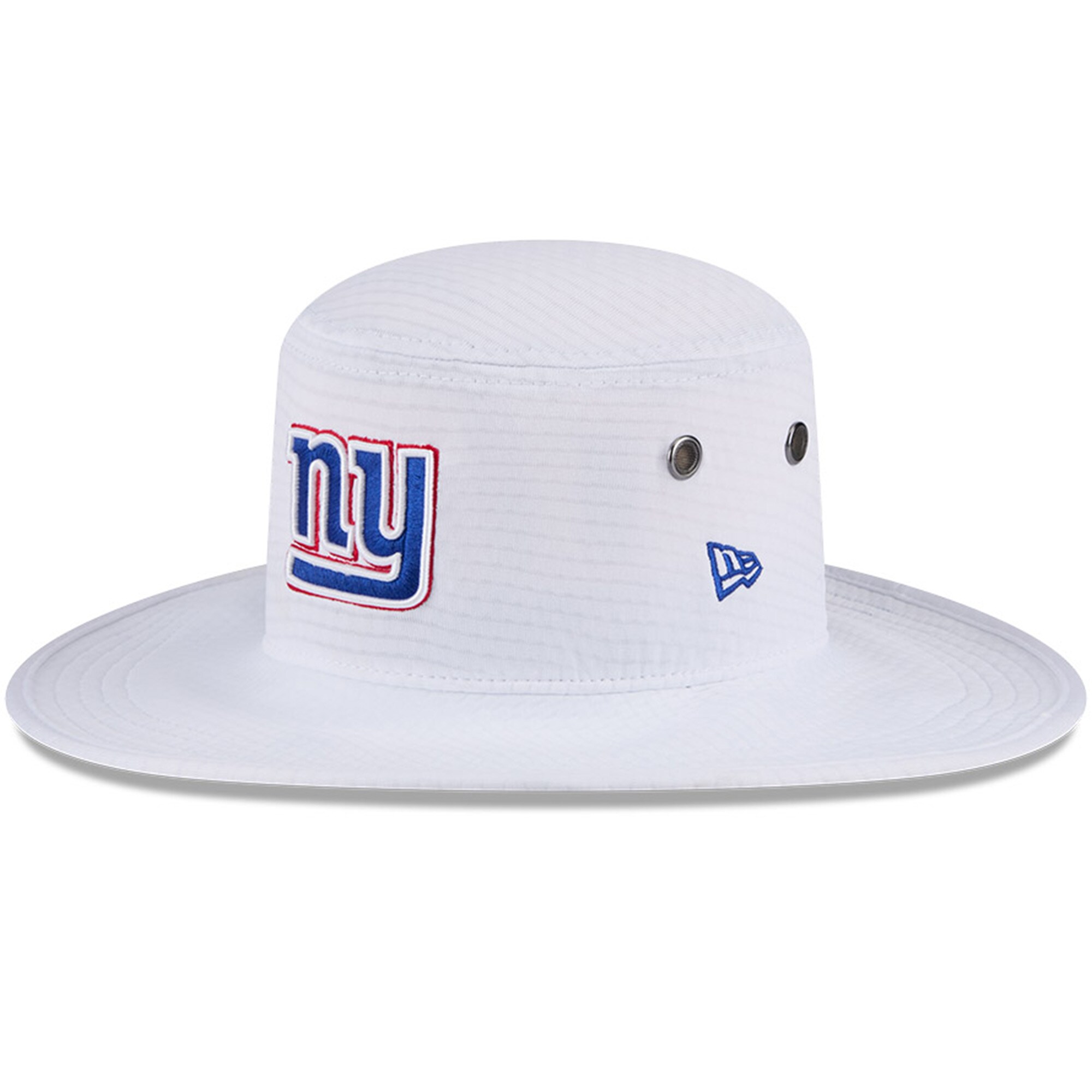 New York Giants mens new era white new york giants 2024 nfl training camp panama bucket hat | Giants Shop