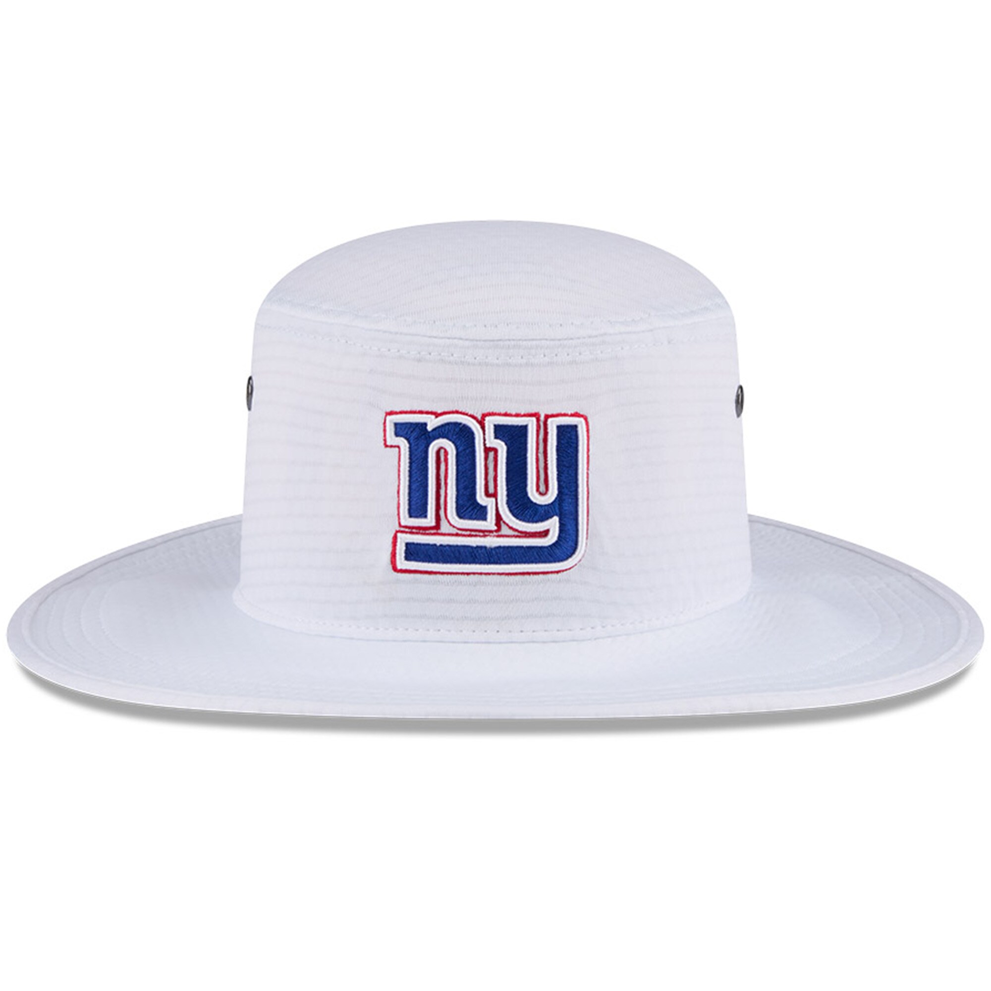 New York Giants mens new era white new york giants 2024 nfl training camp panama bucket hat | Giants Shop