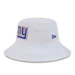New York Giants mens new era white new york giants 2024 nfl training camp stretch bucket hat | Giants Shop