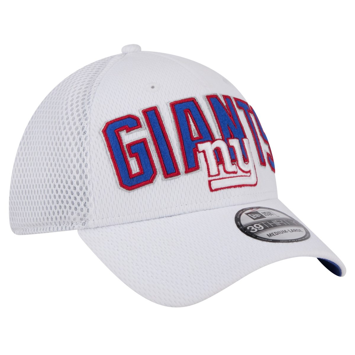 New York Giants mens new era white new york giants breakers 39thirty flex hat | Giants Shop