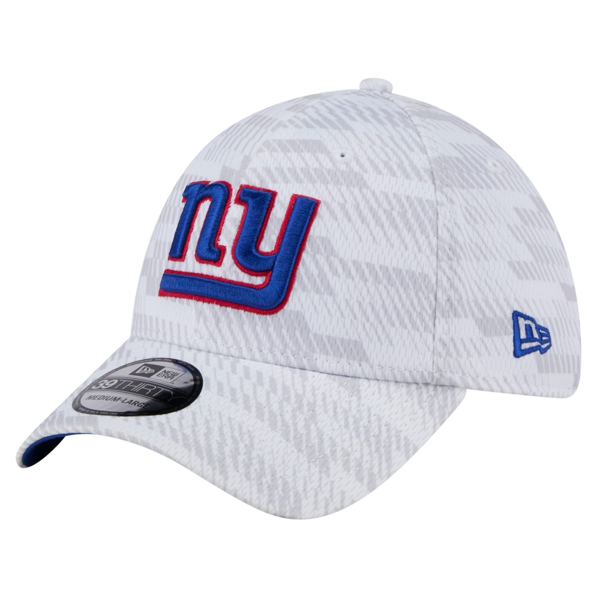 New York Giants mens new era white new york giants gameday graded 39thirty flex hat | Giants Shop