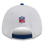 New York Giants mens new era whiteroyal new york giants 2023 sideline 9forty adjustable hat | Giants Shop