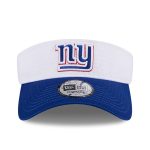 New York Giants mens new era whiteroyal new york giants 2024 nfl training camp adjustable visor | Giants Shop