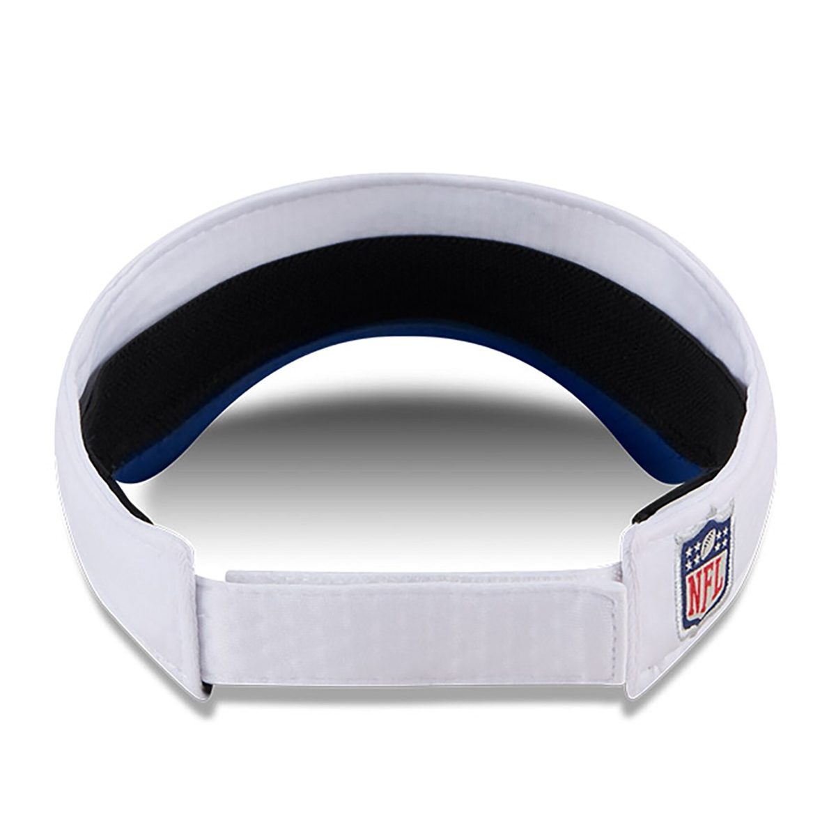 New York Giants mens new era whiteroyal new york giants 2024 nfl training camp adjustable visor | Giants Shop
