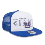 New York Giants mens new era whiteroyal new york giants banger 9fifty trucker snapback hat | Giants Shop