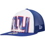 New York Giants mens new era whiteroyal new york giants distressed 9fifty a-frame snapback hat | Giants Shop