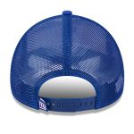 New York Giants mens new era whiteroyal new york giants stacked a-frame trucker 9forty adjustable hat | Giants Shop