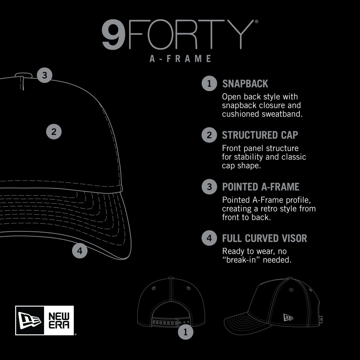 New York Giants mens new era whiteroyal new york giants stacked a-frame trucker 9forty adjustable hat | Giants Shop