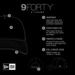 New York Giants mens new era whiteroyal new york giants stacked a-frame trucker 9forty adjustable hat | Giants Shop
